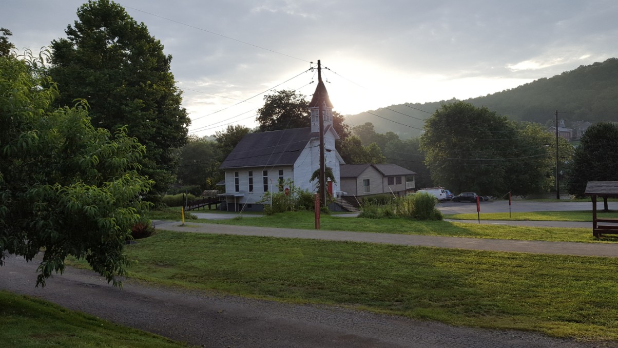 church sunrise